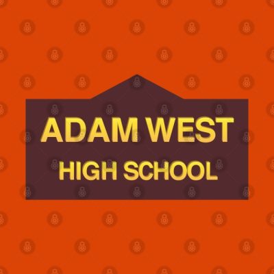 Adam West High School Kids T-Shirt Official Family Guy Merch