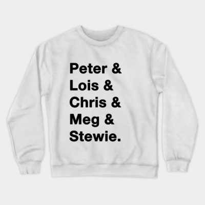 Family Guy Names Crewneck Sweatshirt Official Family Guy Merch