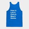 Family Guy Names White Tank Top Official Family Guy Merch