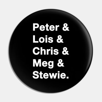 Family Guy Names White Pin Official Family Guy Merch