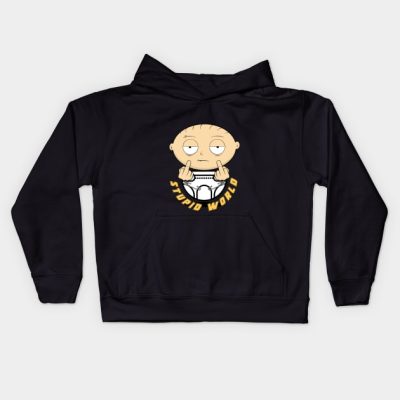 Stewie Baby World Kids Hoodie Official Family Guy Merch