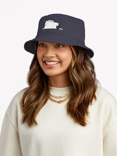 Brian Dog Peeker Cartoon Funny Bucket Hat Official Family Guy Merch