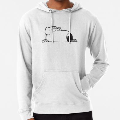 Brian Dog Peeker Cartoon Funny Hoodie Official Family Guy Merch