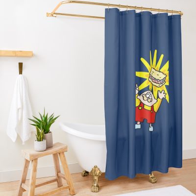 Stewie Garfield Shower Curtain Official Family Guy Merch